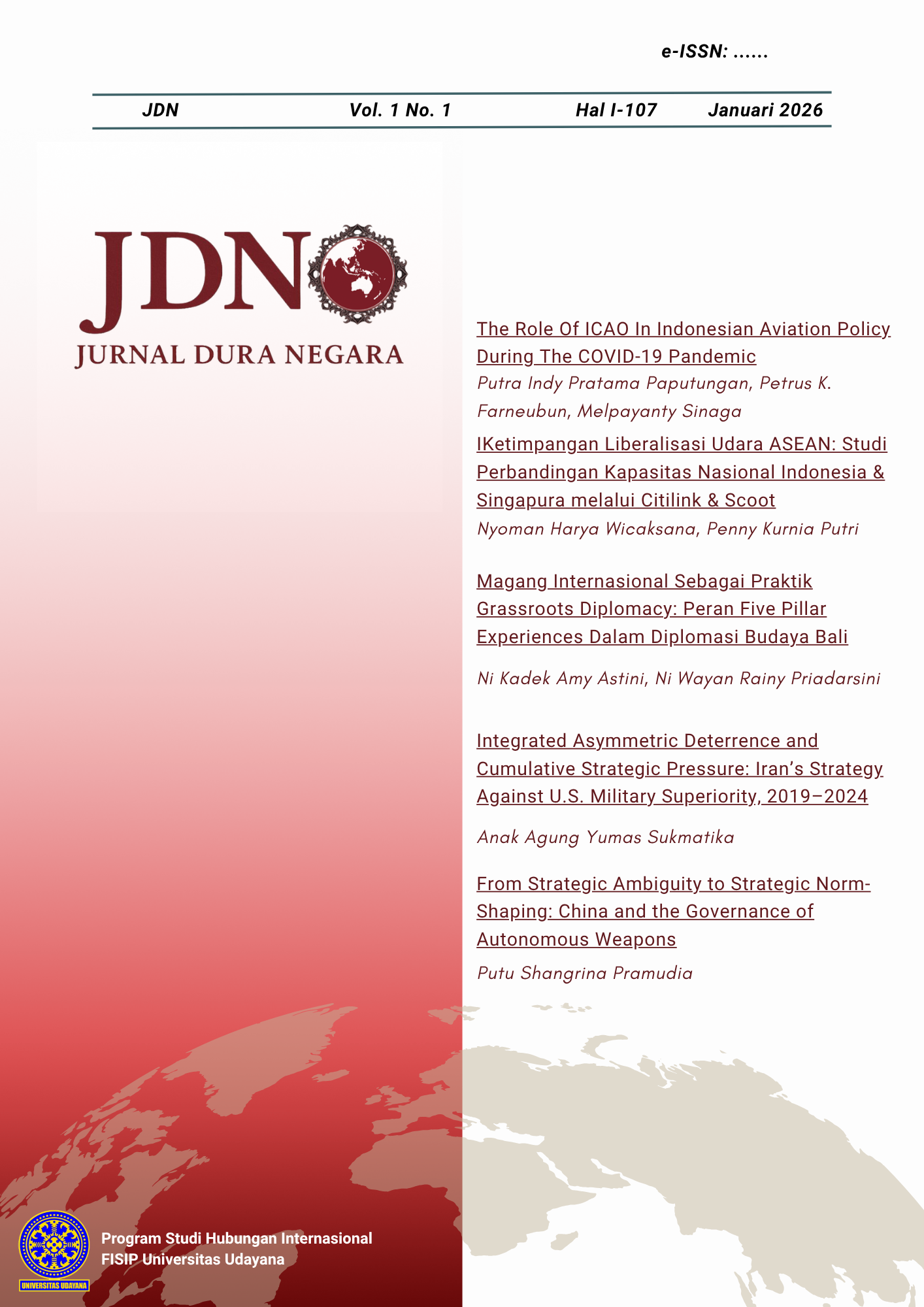 					View Vol. 1 No. 02 (2026): Jurnal Dura Negara
				