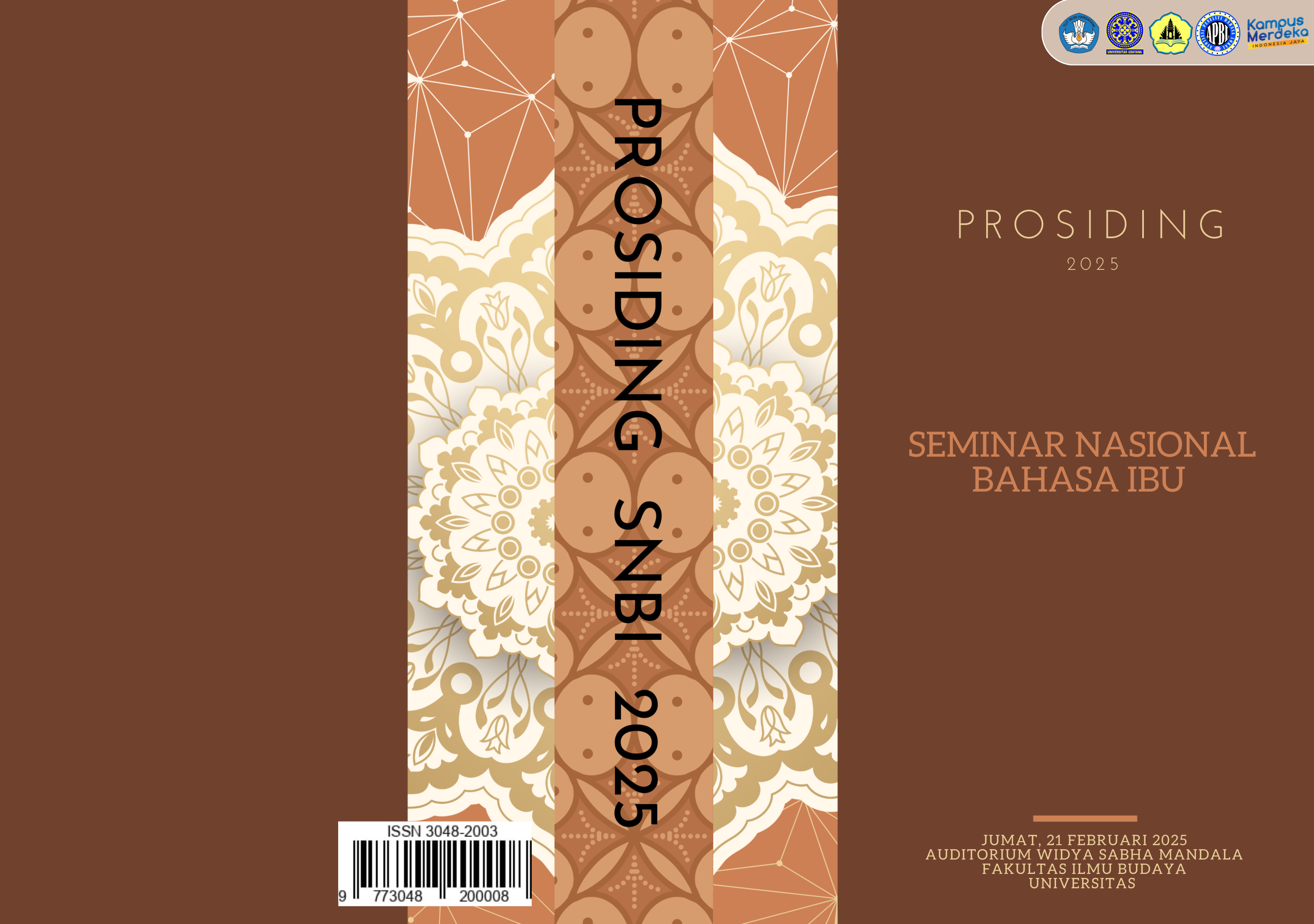 					View Vol. 2 No. 1 (2025): Prosiding Seminar Nasional Bahasa Ibu 2024-2025
				