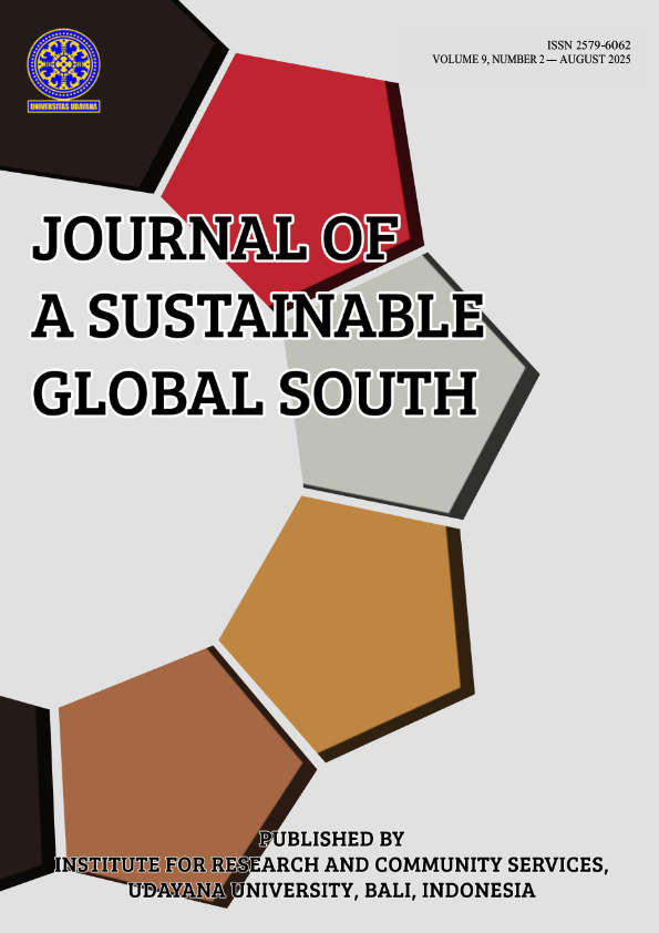 					View Vol. 9 No. 2 (2025): Journal of A Sustainable Global South - JSGS
				